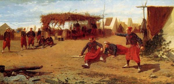 Pitching Quoits by Winslow Homer