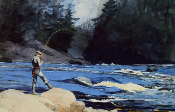 Quananiche, Lake St. John by Winslow Homer
