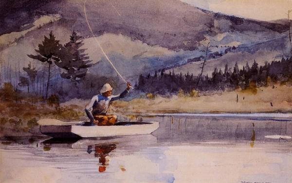 Quiet Pool On A Sunny Day by Winslow Homer