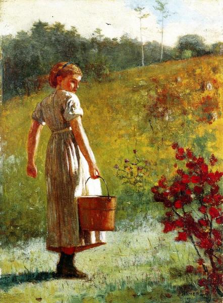 Returning From The Spring by Winslow Homer