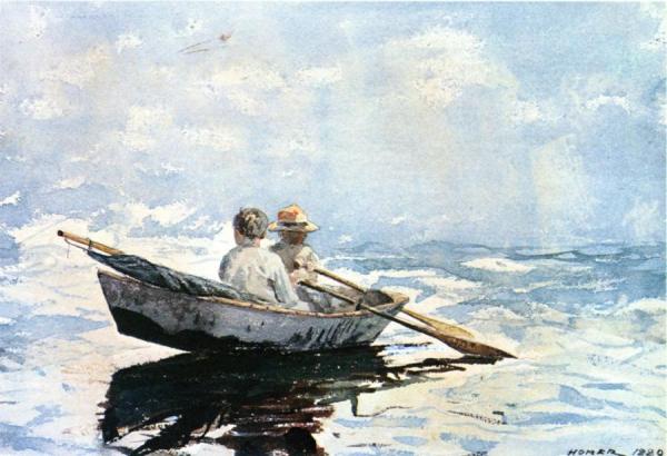 Rowboat by Winslow Homer