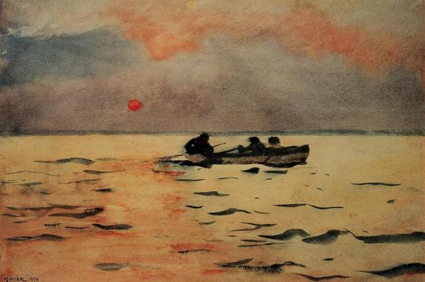Rowing Home by Winslow Homer