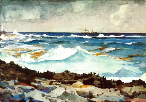Shore And Surf by Winslow Homer