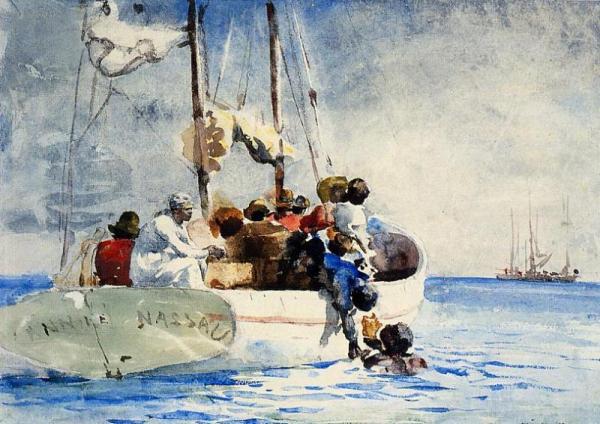Sponge Fishing by Winslow Homer