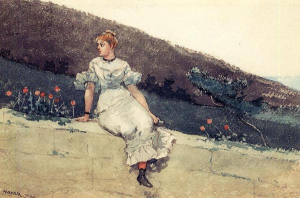 The Garden Wall by Winslow Homer