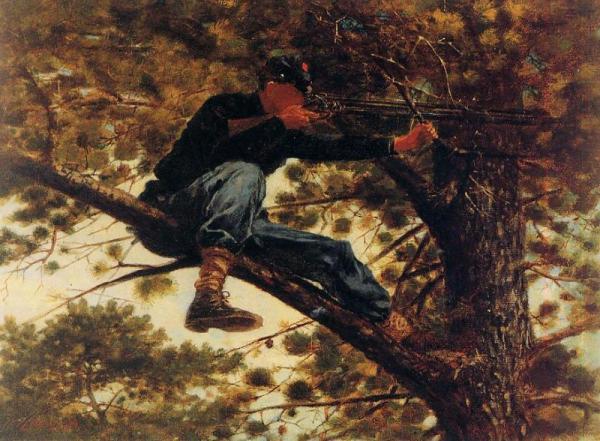 The Sharpshooter On Picket Duty by Winslow Homer