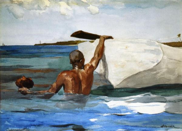 The Spong Diver by Winslow Homer
