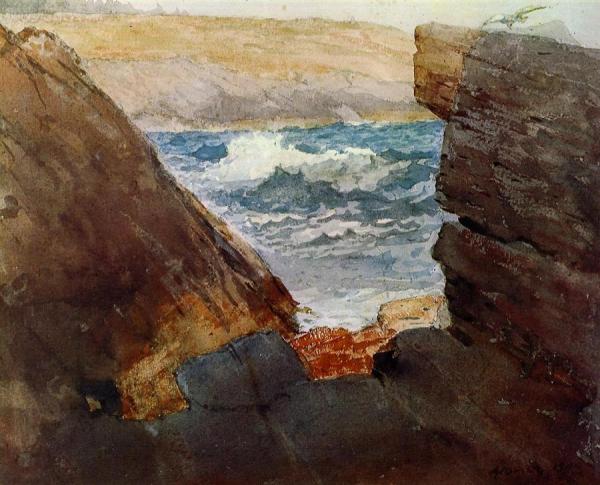 Through The Rocks by Winslow Homer