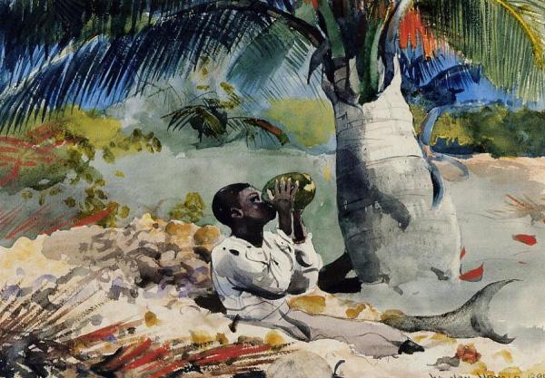 Under The Coco Palm by Winslow Homer