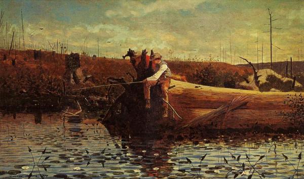 Waiting For A Bite by Winslow Homer