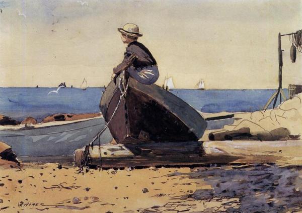 Waiting For Dad by Winslow Homer