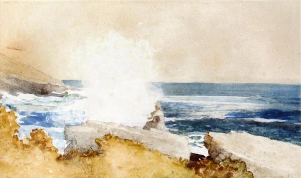 Watching The Surf by Winslow Homer