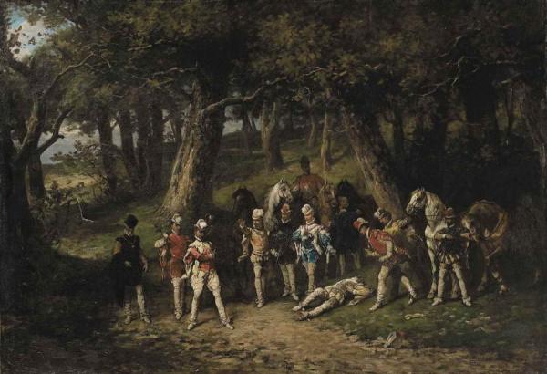 Duel Dans Le Sous-bois by Wladyslaw Bakalowicz
