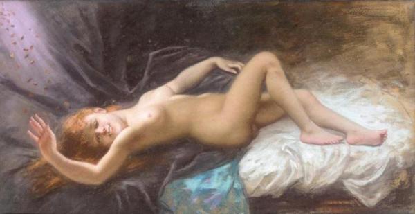 Reclining Nude by Wladyslaw Bakalowicz