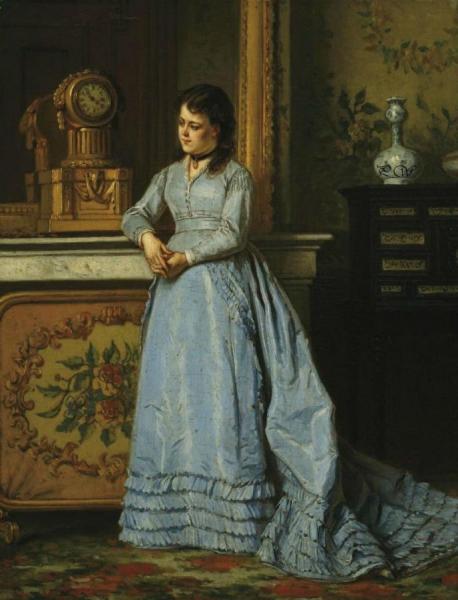 The Blue Dress by Wladyslaw Bakalowicz