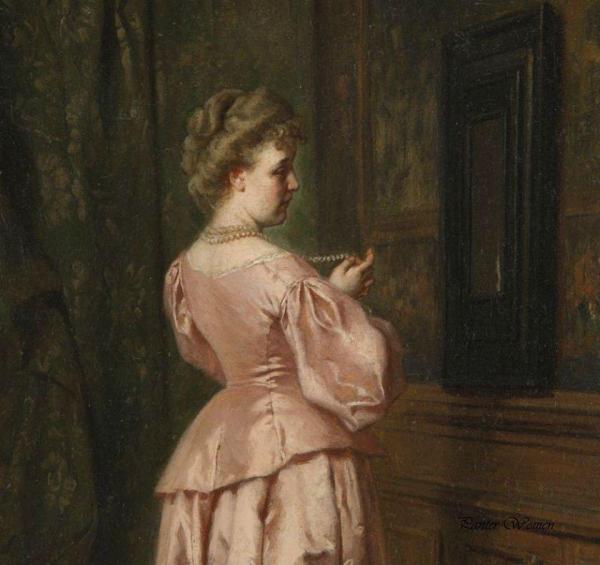 The Necklace by Wladyslaw Bakalowicz Oil Painting Reproductions