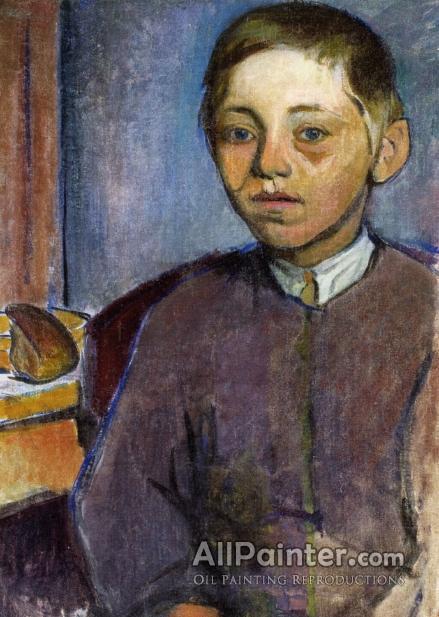 Wladyslaw Slewinski Breton Boy With Bread Oil Painting Reproductions ...