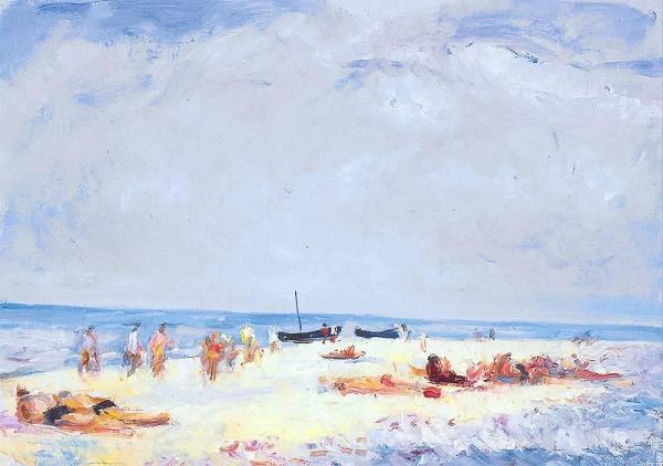 Wojciech Weiss Beach At Jastrzebia Gora