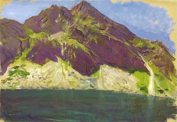 Black Pond by Wojciech Weiss Oil Painting Reproductions