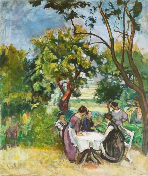 In The Garden by Wojciech Weiss