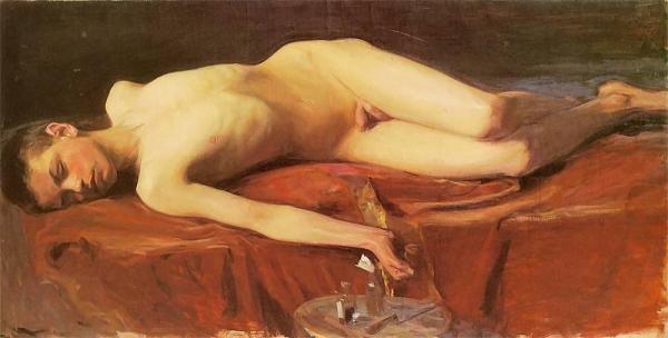 In The Studio by Wojciech Weiss