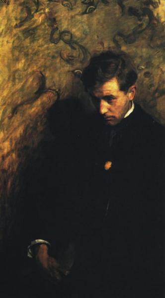 Melancholic by Wojciech Weiss Oil Painting Reproductions