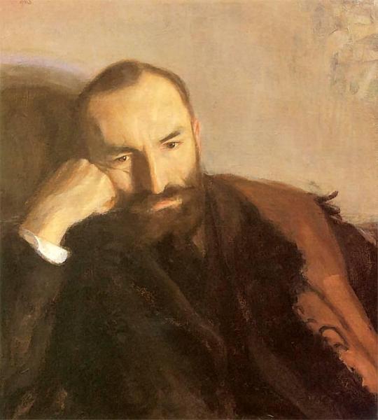 Portrait Of Felix Jasieński by Wojciech Weiss