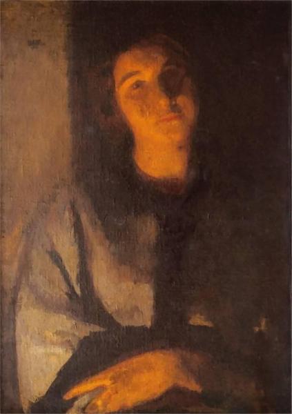 Portrait Of The Artist's Wife by Wojciech Weiss
