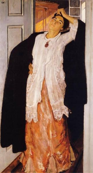 Renia At The Door by Wojciech Weiss