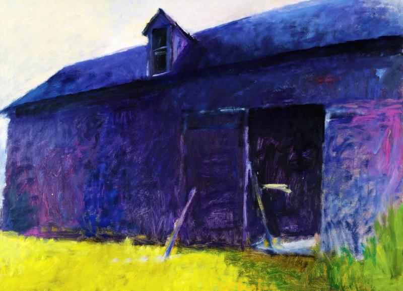 Wolf Kahn Barn Against The Sun #2, 1985