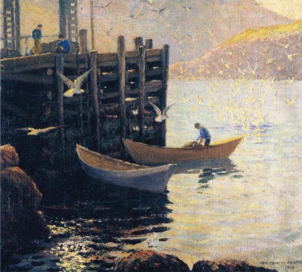 Below The Wharf by Woodhull Adams