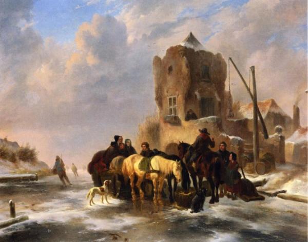 Wouterus Verschuur Winter Scene