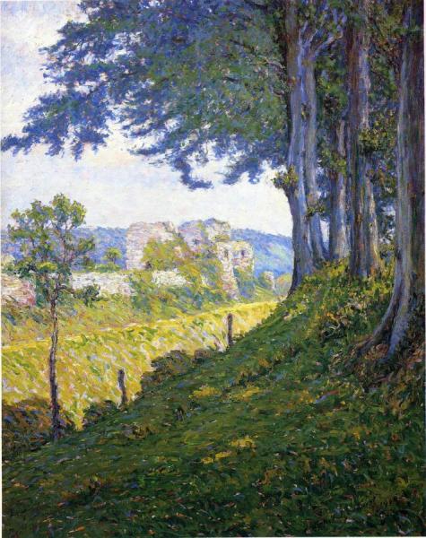 Chateau D'arques, Dieppe by Wynford Dewhurst Oil Painting Reproductions