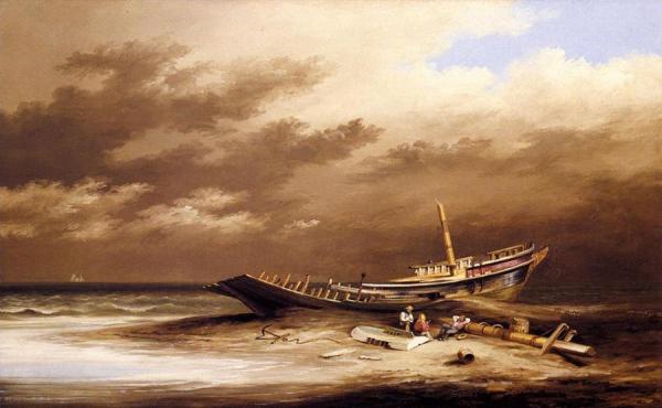 Shipwreck by Xanthus Russell Smith Oil Painting Reproductions