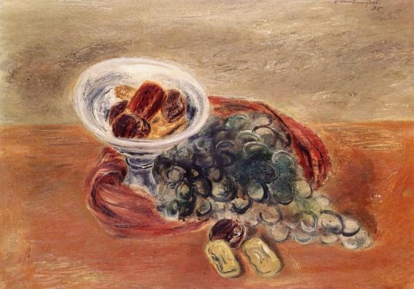 Yasuo Kuniyoshi Grapes And Hard Crackers