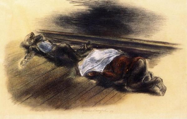 Yasuo Kuniyoshi Men Sleeping