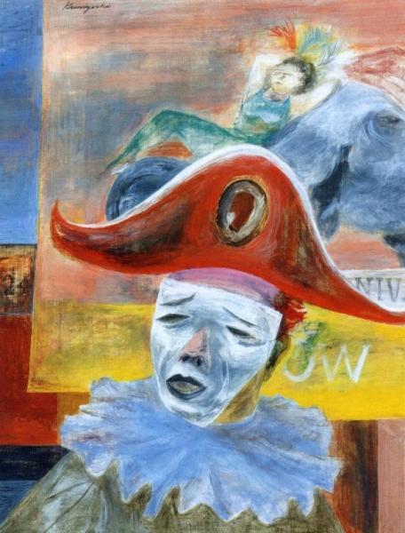 The Clown by Yasuo Kuniyoshi Oil Painting Reproductions