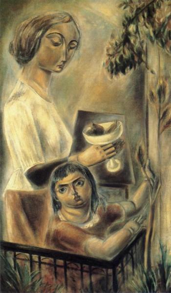 Yasuo Kuniyoshi Woman And Child