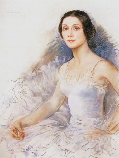 A Portrait Of Yvette Choviret by Zinaida Evgenievna Serebriakova