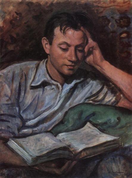 Zinaida Evgenievna Serebriakova Alexander Serebriakov, Reading A Book