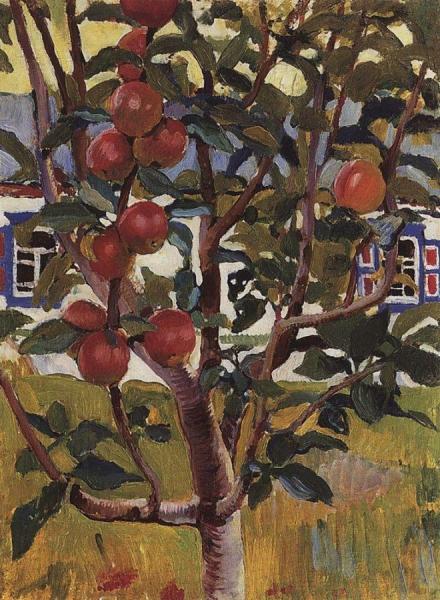 Apple Tree by Zinaida Evgenievna Serebriakova Oil Painting Reproductions