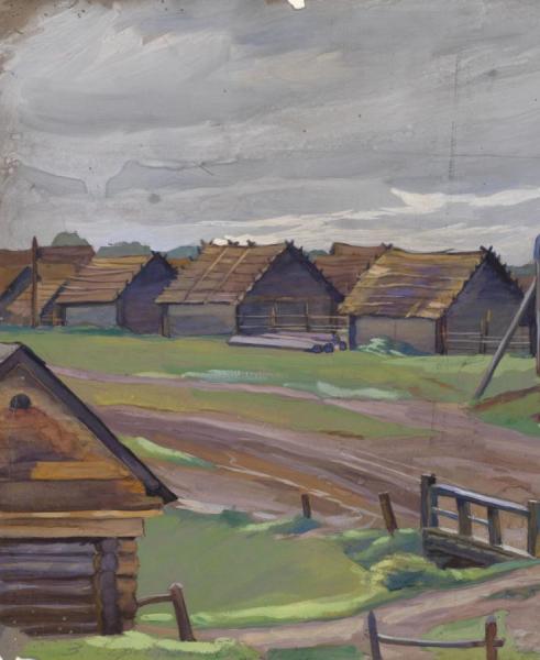 Autumn Landscape by Zinaida Evgenievna Serebriakova