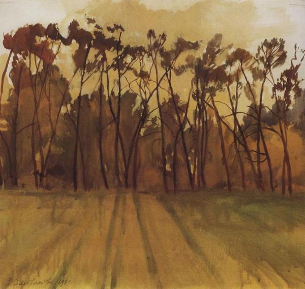 Autumn Landscape by Zinaida Evgenievna Serebriakova