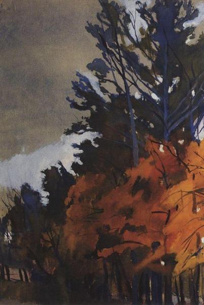 Autumn Landscape by Zinaida Evgenievna Serebriakova
