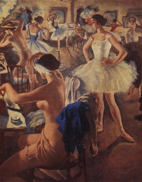 Ballet Dressing Room (swan Lake) by Zinaida Evgenievna Serebriakova