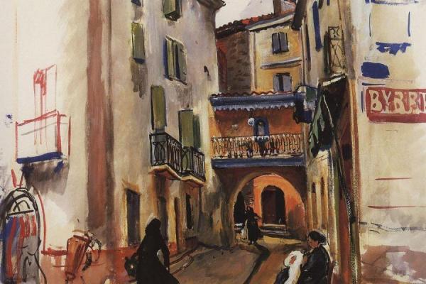Collioure. A Street With An Arch by Zinaida Evgenievna Serebriakova
