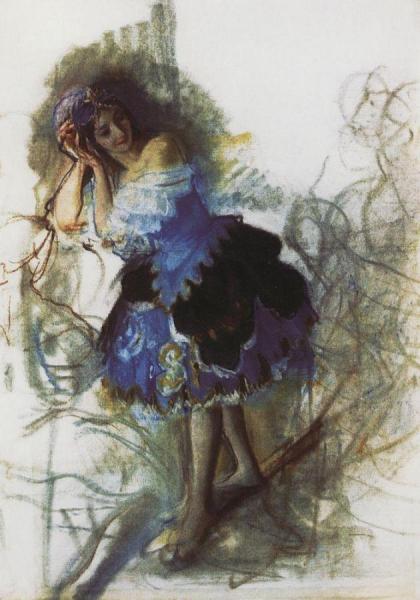 Dancer by Zinaida Evgenievna Serebriakova