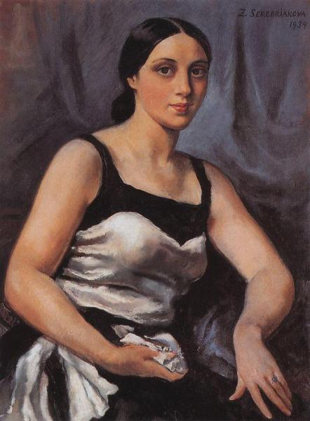 Elena Braslavskaya by Zinaida Evgenievna Serebriakova Oil Painting Reproductions