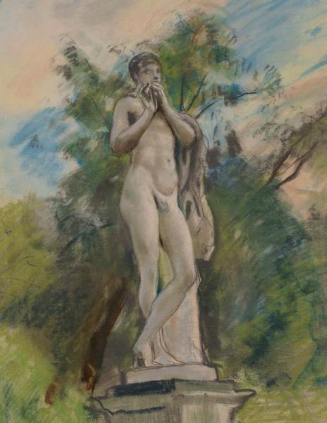 Faun Playing A Flute by Zinaida Evgenievna Serebriakova