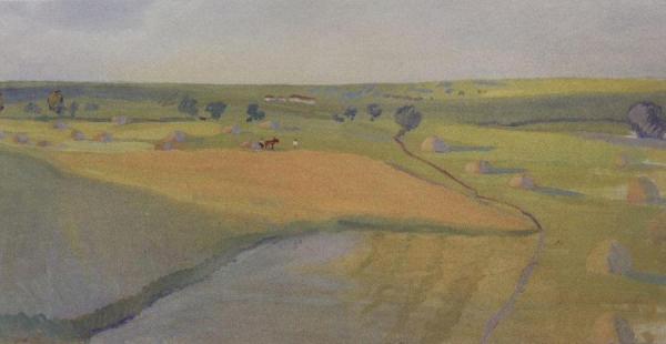 Fields In Neskuchnoye by Zinaida Evgenievna Serebriakova